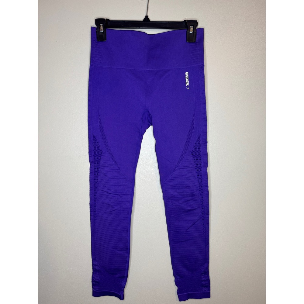 Gymshark‎ Energy+ Seamless Leggings Purple High Waisted Activewear Workout Women